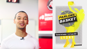 Vidéo – Benjamin SENE (SLUC Nancy) soutient le tournoi Parlons Basket