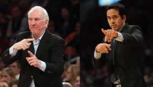 NBA : Erik Spoelstra et Gregg Popovich coachs du mois