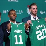 NBA – Les images de la conférence de presse de Kyrie Irving et Gordon Hayward