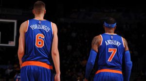 NBA – Kristaps Porzingis prêt à défendre sur Carmelo Anthony