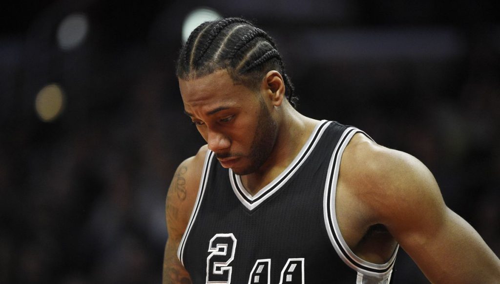 Kawhi Leonard sous le maillot des San Antonio Spurs