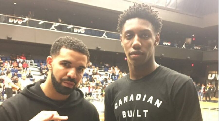 rj barrett appel du pied drake