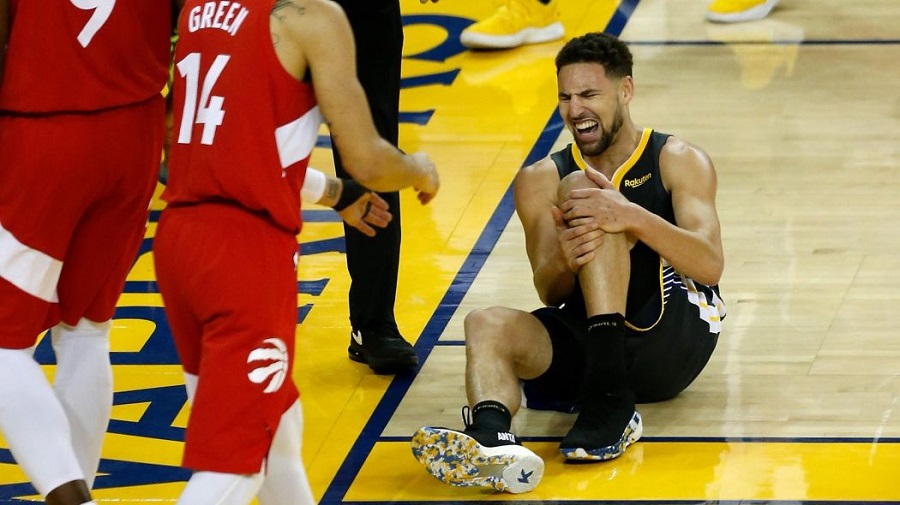 thompson blessure finales raptors