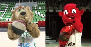 Insolite – Les mascottes de l’ASVEL et Bourg-en-Bresse lancent le derby avant l’heure !