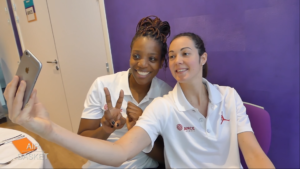 EDF Basket (F) – Vidéo : Le premier numéro de « Air Basket » avec Endy Miyem et Sarah Michel