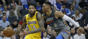 NBA – Les Lakers font tomber le Thunder, quatre défaites et des questions en tête pour OKC