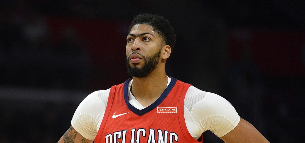 Anthony Davis sous le maillot des Pelicans.