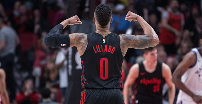 la folle série de damian lillard