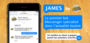 Inédit – L&rsquo;actu basket sur Messenger avec James de Parlons Basket !