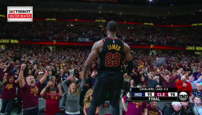 LeBron James buzzer beater pacers playoffs 2018