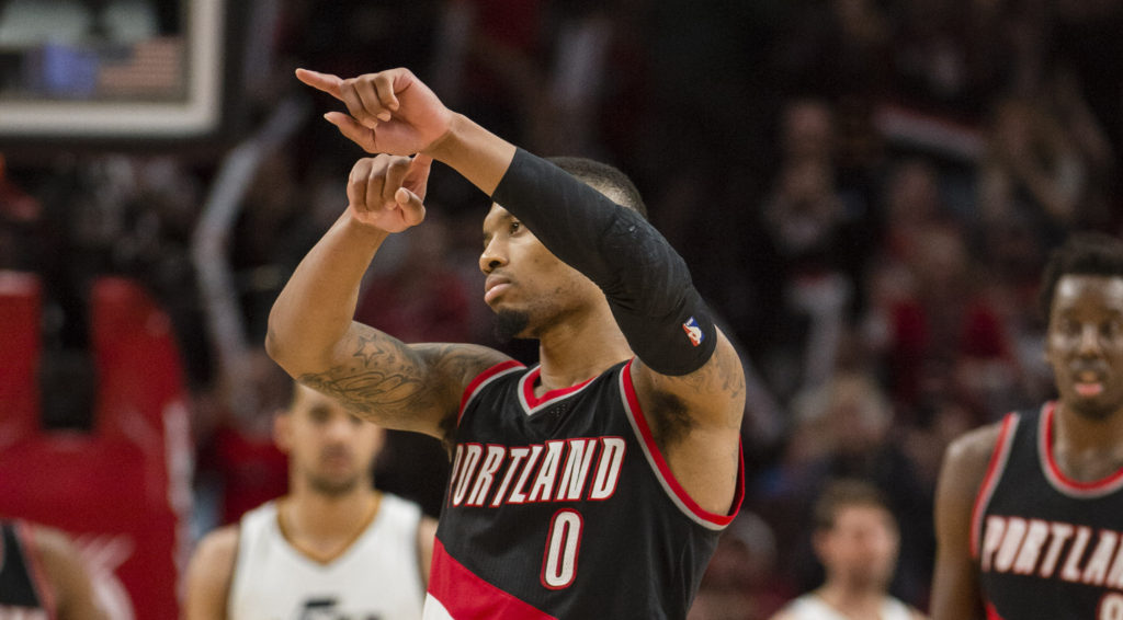 Damian Lillard sous le maillot des Blazers