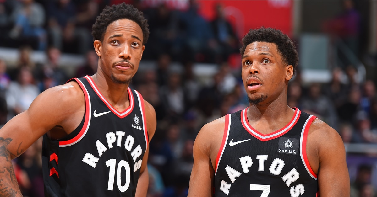 Kyle Lowry fait un discours pour DeMar DeRozan