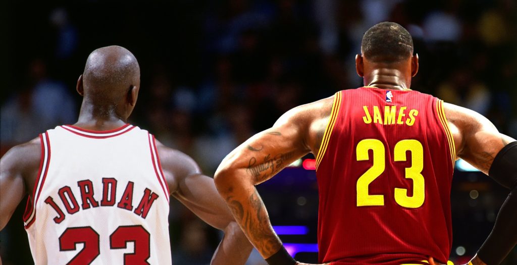 Michael Jordan et LeBron James sont souvent inclus dans le fameux débat du GOAT