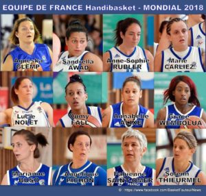 Handibasket (F) – Les 12 joueuses pour le Mondial sont connues