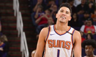 NBA – Devin Booker rembarre parfaitement ESPN Devin Booker sous le maillot des Phoenix Suns