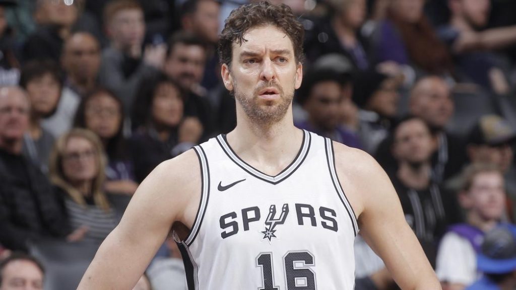 Pau Gasol sous le maillot des Spurs