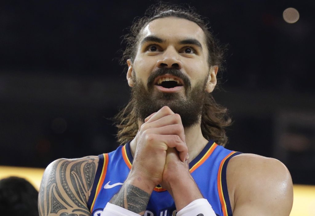 Steven Adams sous le maillot du Oklahoma City Thunder