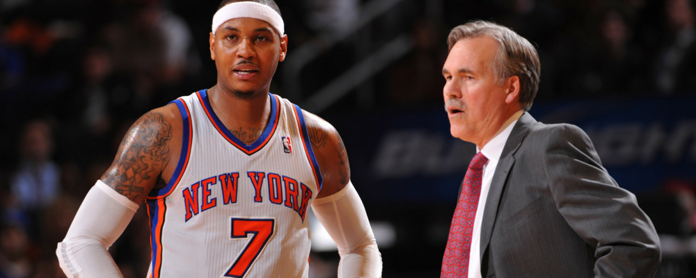 NBA - En 2012, Mike D'Antoni a démission des Knicks à cause de Carmelo Anthony