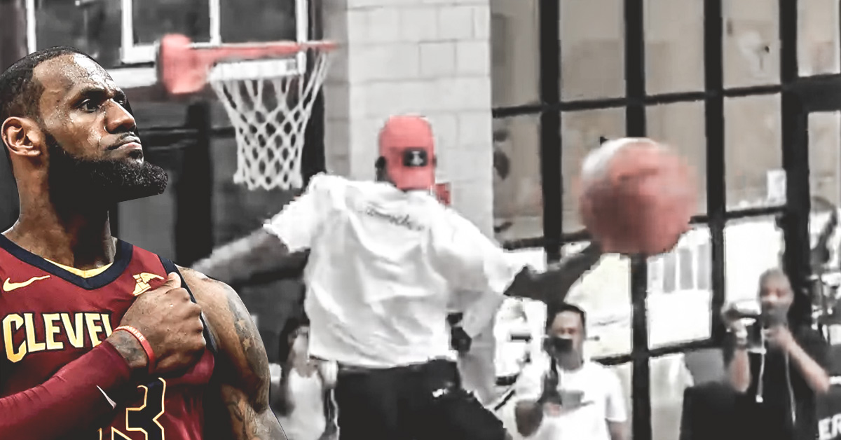 NBA - Avant un match de son fils, LeBron James s'offre son propre Dunk Contest