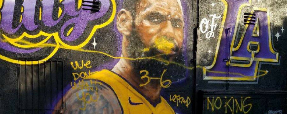NBA - La fresque murale de LeBron James à LA (déjà) vandalisée