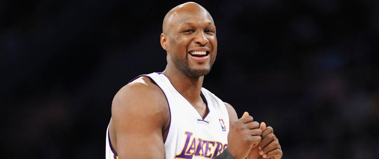 Lamar Odom sous le maillot des Lakers