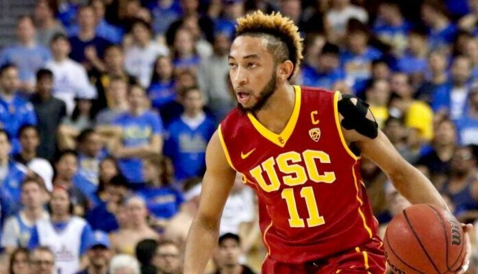 Jordan McLaughlin sous le maillot de USC (NCAA).