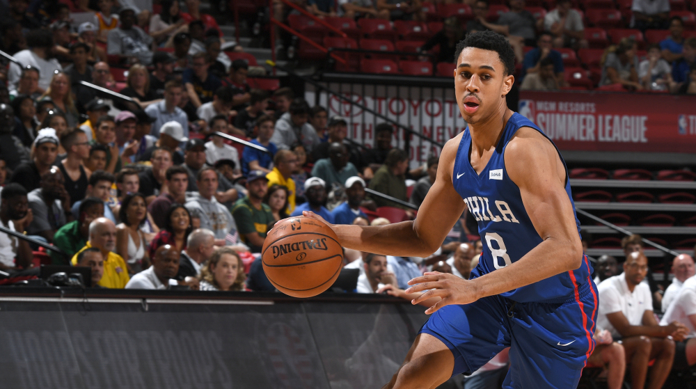 Zhaire Smith sous le maillot des Sixers lors de la summer league