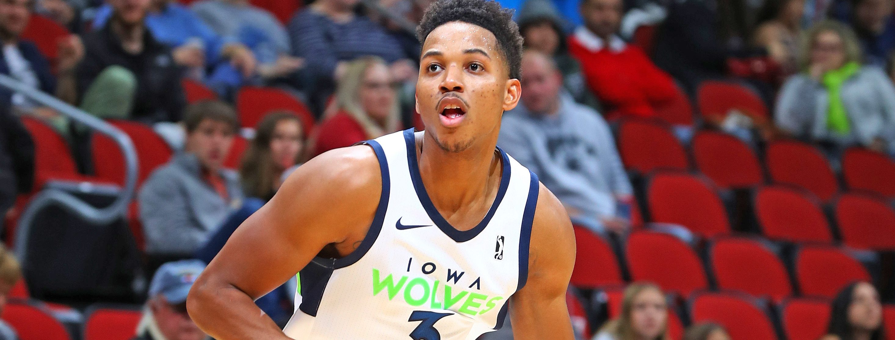 Anthony Brown sous le maillot des Iowa Wolves.