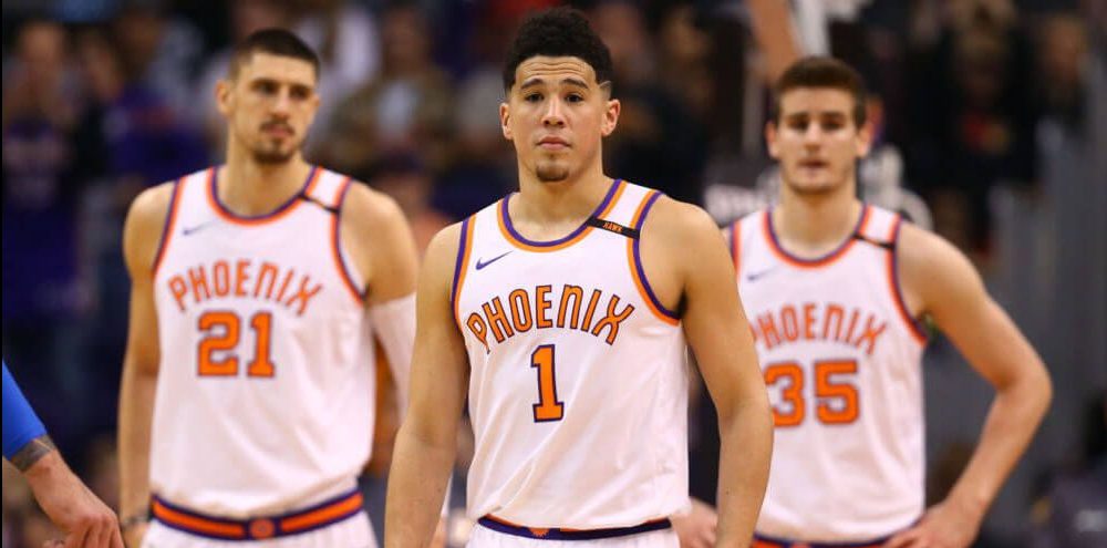 Devin Booker sous le maillot des Suns