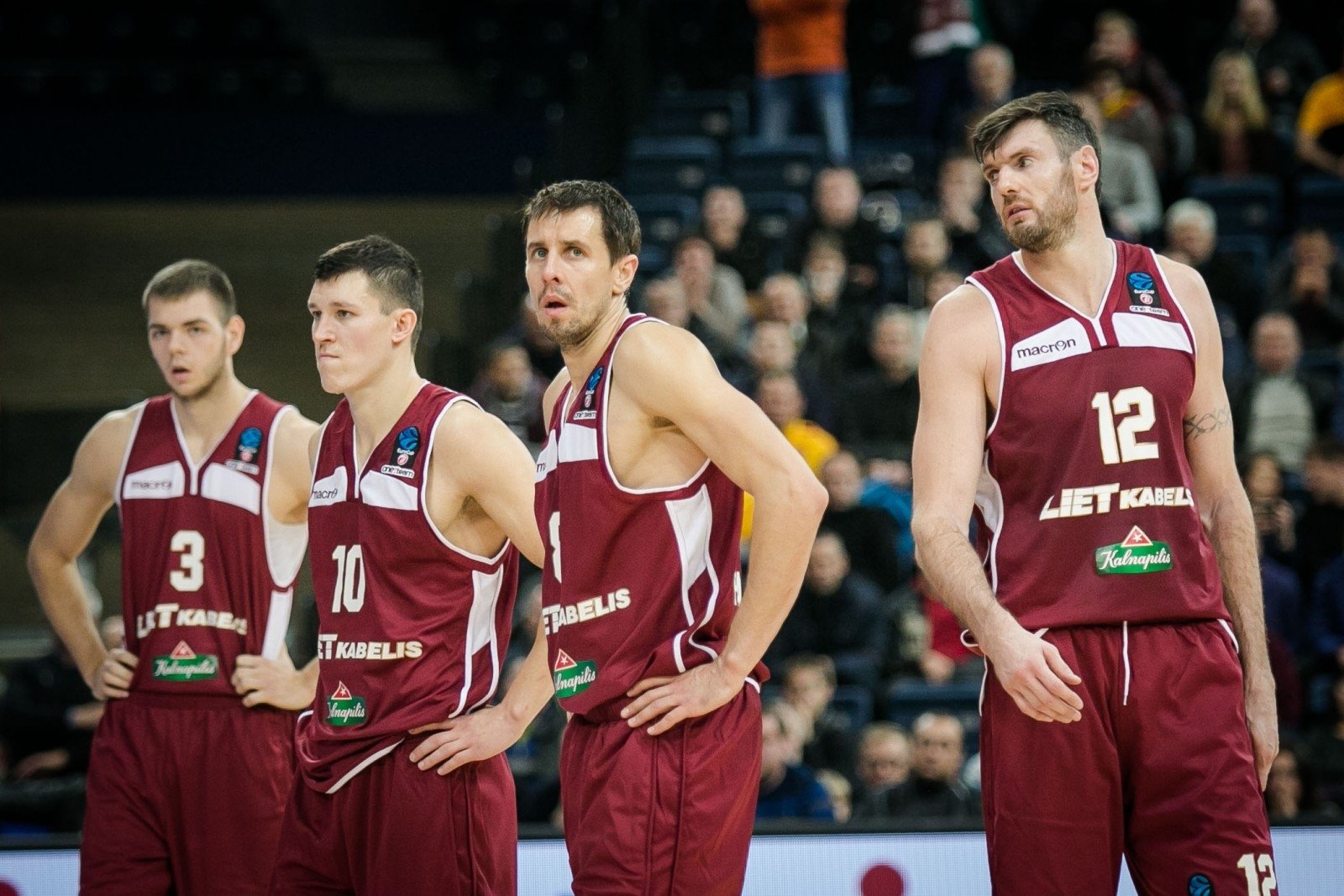 Quatres joueurs du Lietkabelis Panavezys