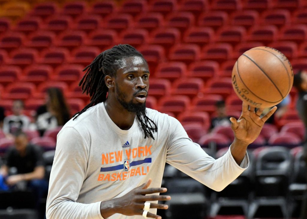 Maurice Ndour sous le maillot des Knicks