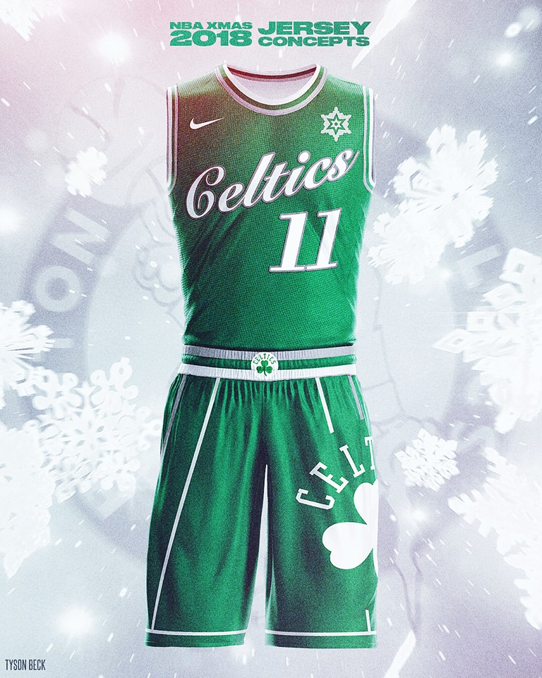 Maillot des Celtics pour le Christmas game 2018.