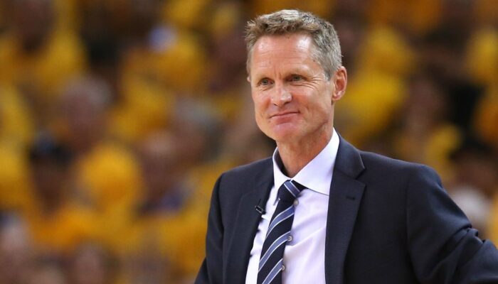 Steve Kerr pendant un match des Warriors.