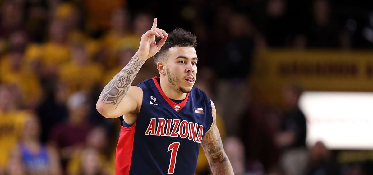 Gabe York sous le maillot d'Arizona (NCAA).