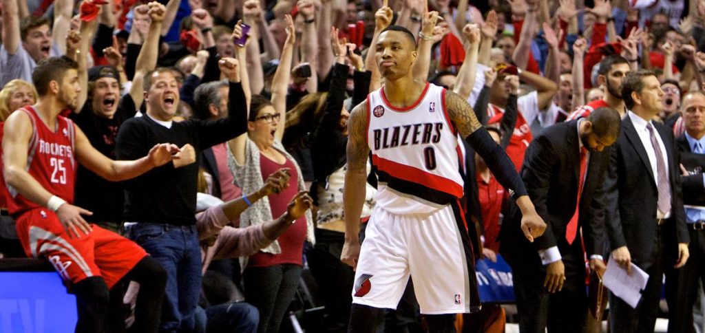 Damian Lillard sous le maillot des Blazers