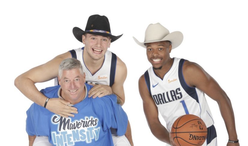 Dennis Smith Jr et Luka Doncic pour le media Day