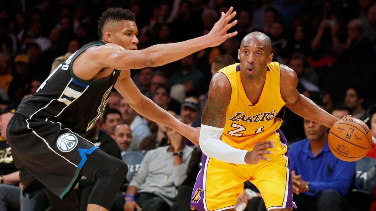 Kobe Bryant face à Giannis Antetokounmpo