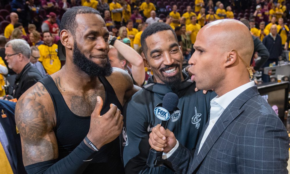 Richard Jefferson interview LeBron James et J.R. Smith après la fin du match