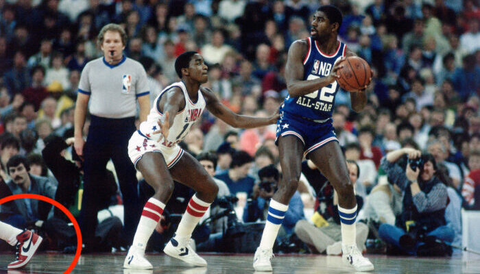 Magic Johnson and Isiah Thomas all star game 1985