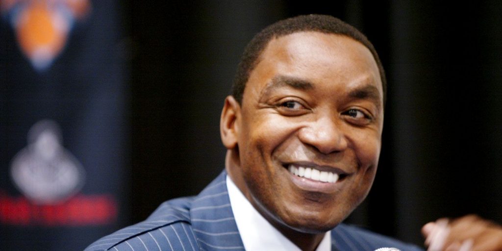 Isiah Thomas sourit