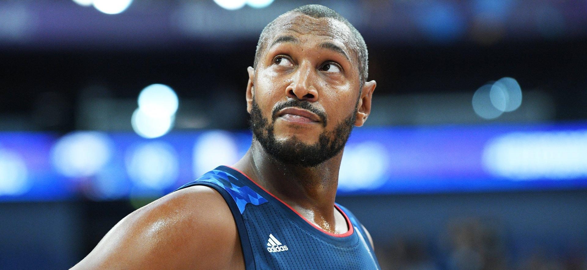 Boris Diaw sous le maillot de l'équipe de France