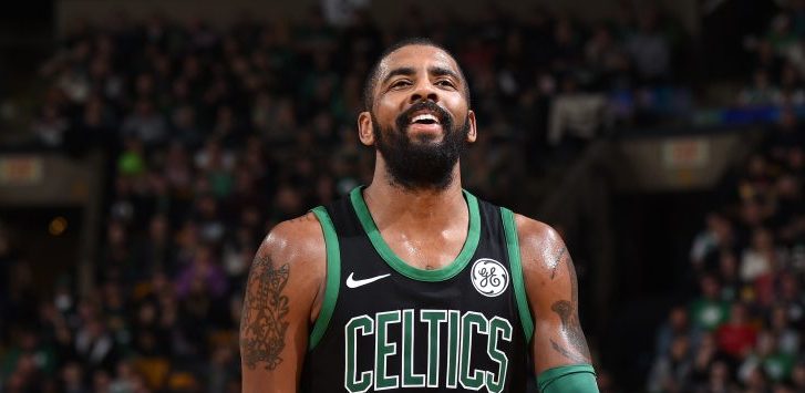 Kyrie Irving sous le maillot des Celtics en 2017