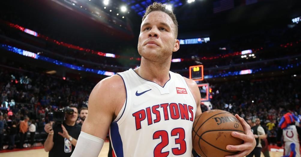 Blake Griffin sous le maillot des Pistons