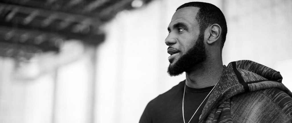 LeBron James lors d'une campagne publicitaire de Nike