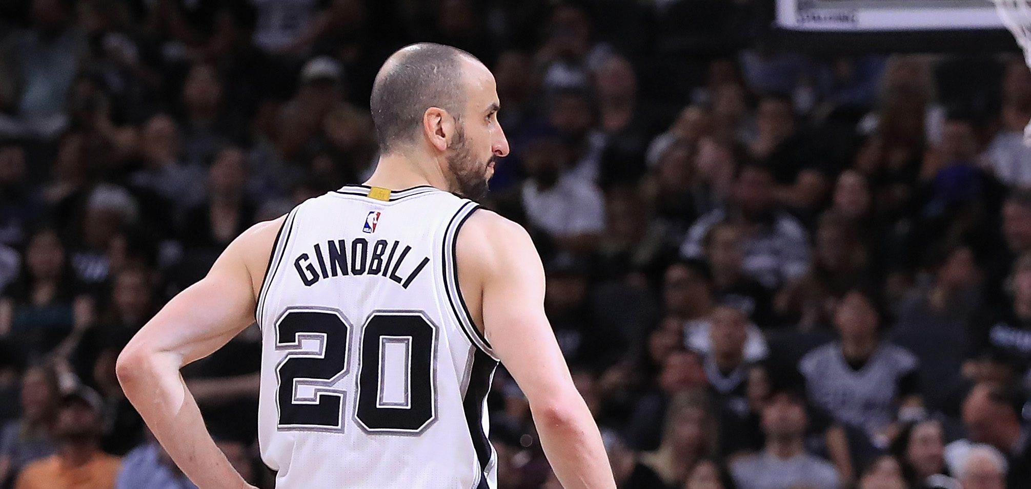 Manu Ginobili sous le maillot des Spurs de San Antonio