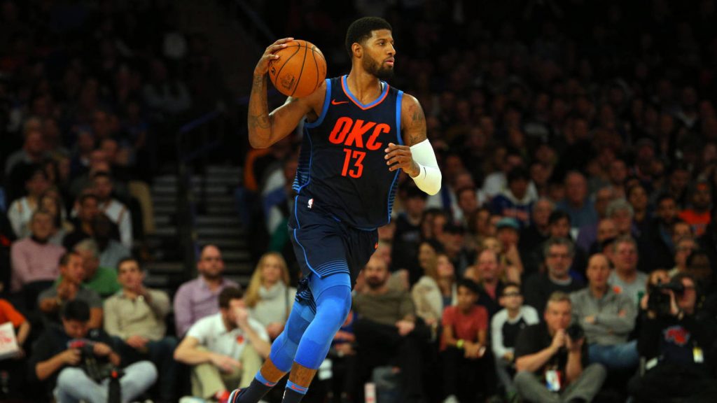 Paul George sous le maillot du Thunder