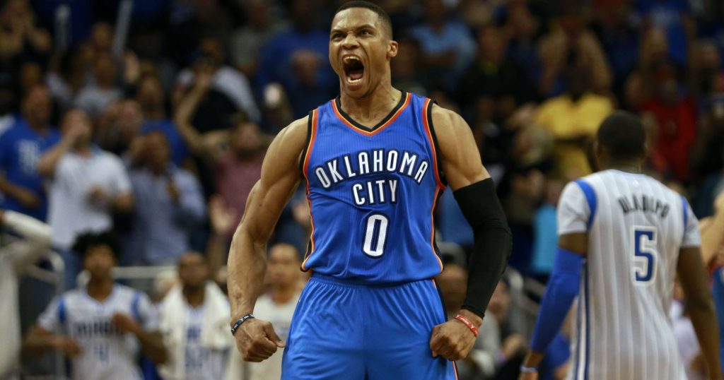 Russell Westbrook sous le maillot du Thunder