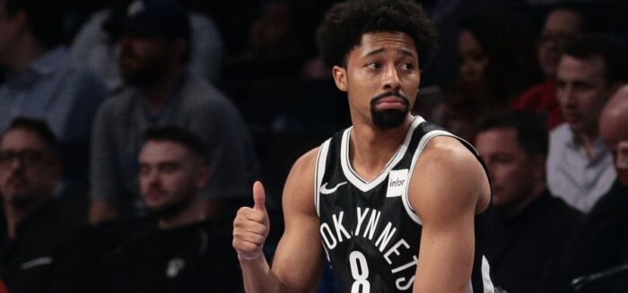 Spencer Dinwiddie sous le maillot des Nets de Brooklyn