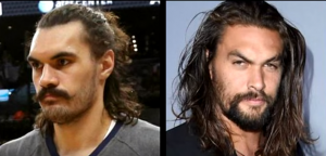 Steven Adams et Jason Momoa