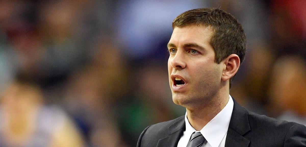 Brad Stevens durant un match des Celtics.